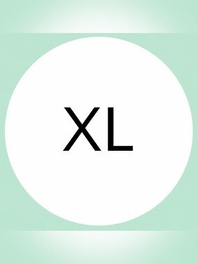 50 STICKERS - 2” ROUND - CLOTHING LABELS - SIZE EXTRA LARGE “XL” - WHITE